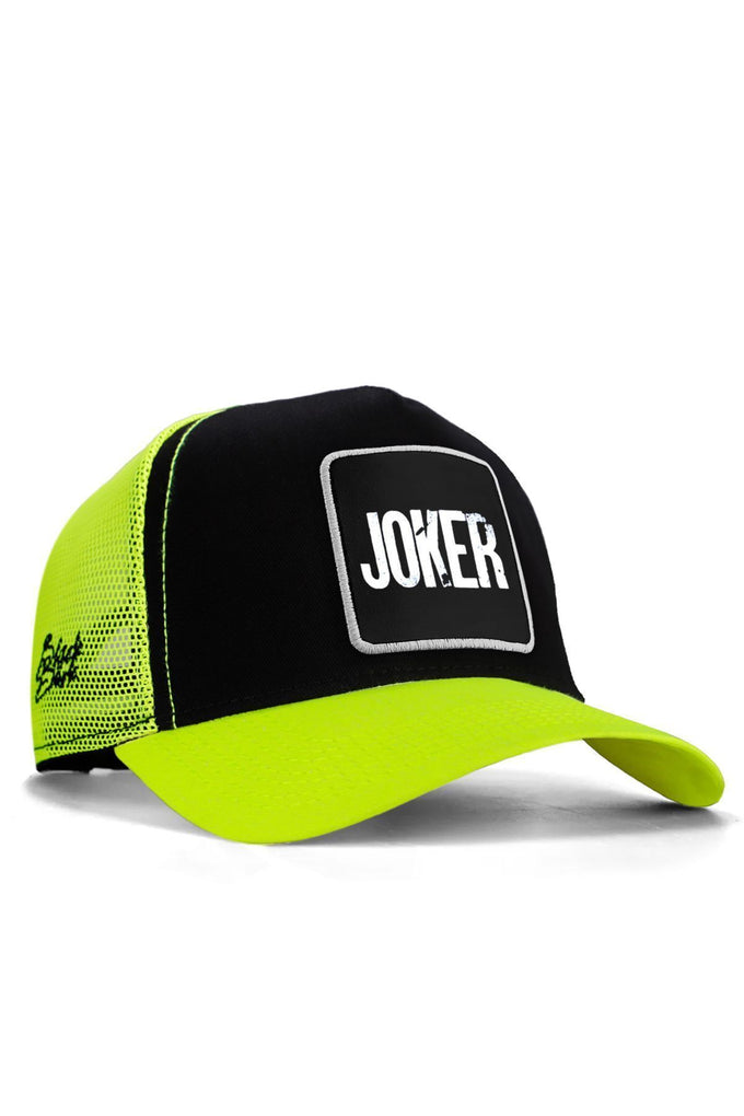 joker-logolu-neon-siyah-trucker-sapka-2051 - BlackBörk TR