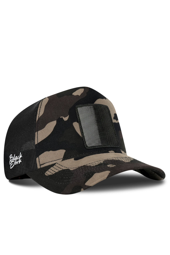 kamuflaj-siyah-trucker-sapka-6314 - BlackBörk TR