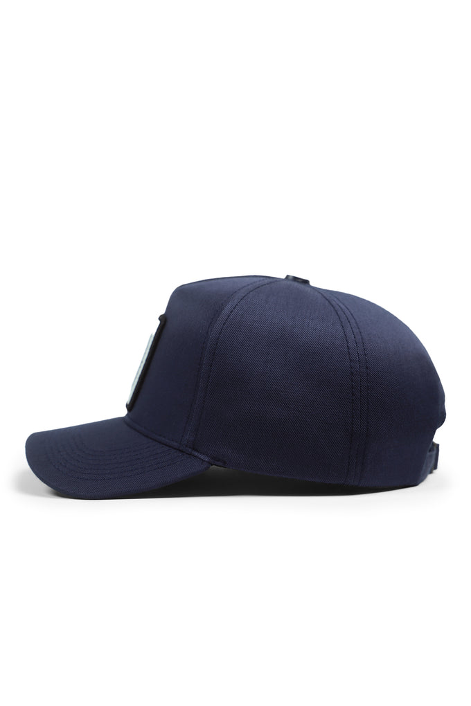 Navy Cordura Baseball Cap with Tiger Logo