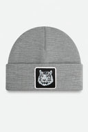 Grey Beanie with Tiger Logo