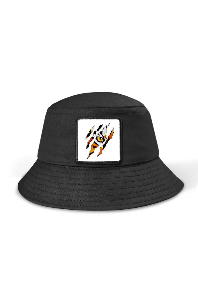 Tiger Logo Bucket Black Hat