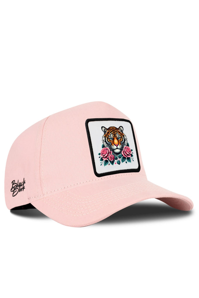 Salmon Baseball Cap with Tiger Logo