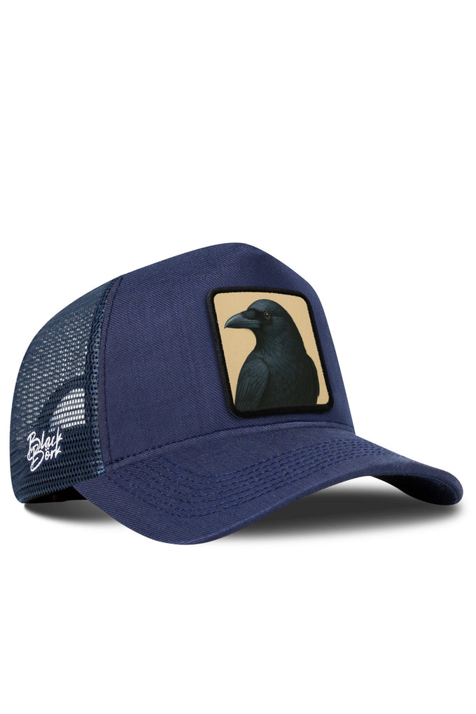Karga Logolu Cordura Lacivert Trucker Şapka