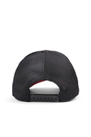 Karga Logolu Kırmızı-Siyah Trucker Şapka