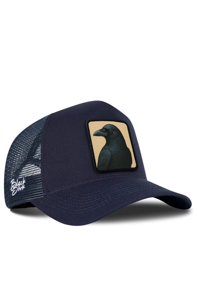 Karga Logolu Lacivert Trucker Şapka