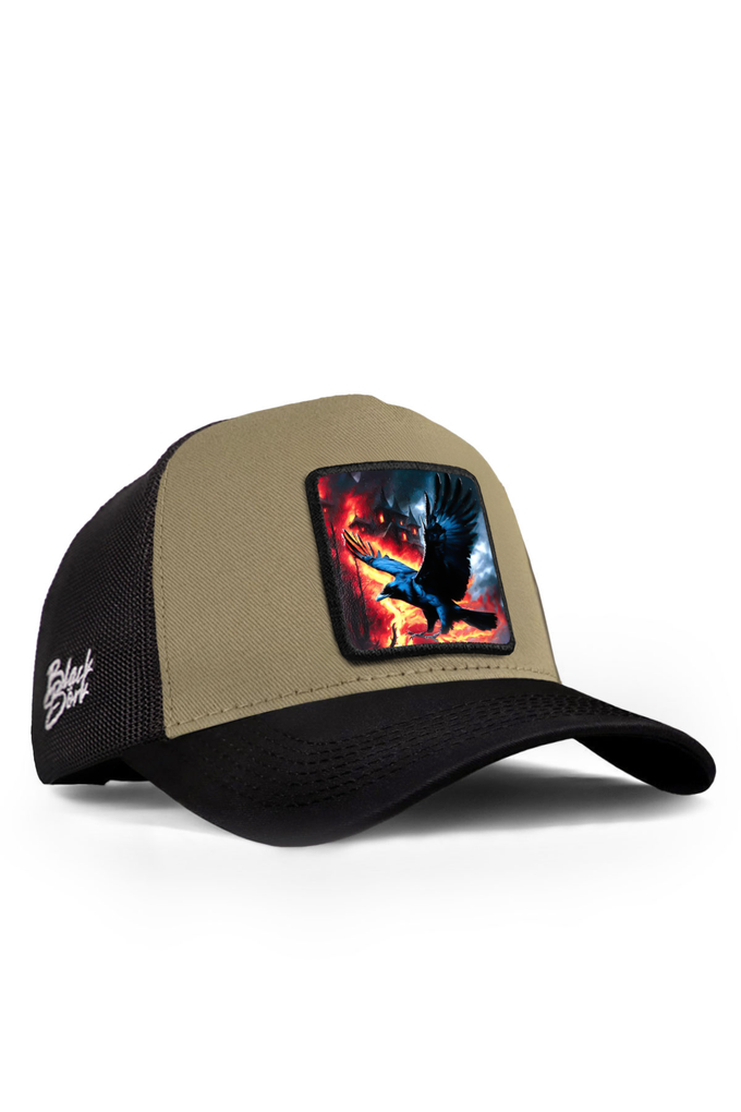 karga-logolu-siyah-vizon-trucker-sapka-5598 - BlackBörk TR
