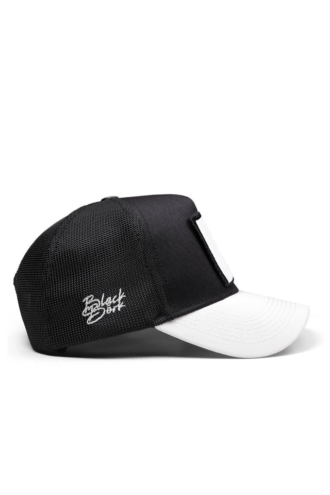 Kartal Logolu Beyaz-Siyah Trucker Şapka