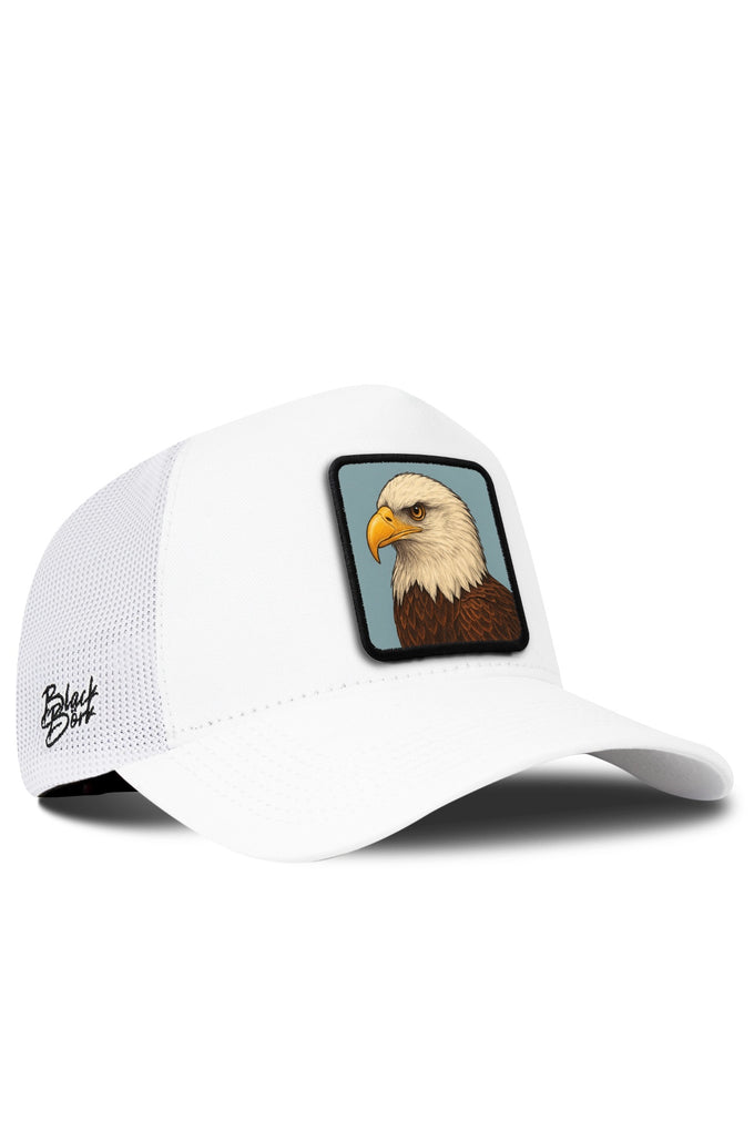Kartal Logolu Beyaz Trucker Şapka