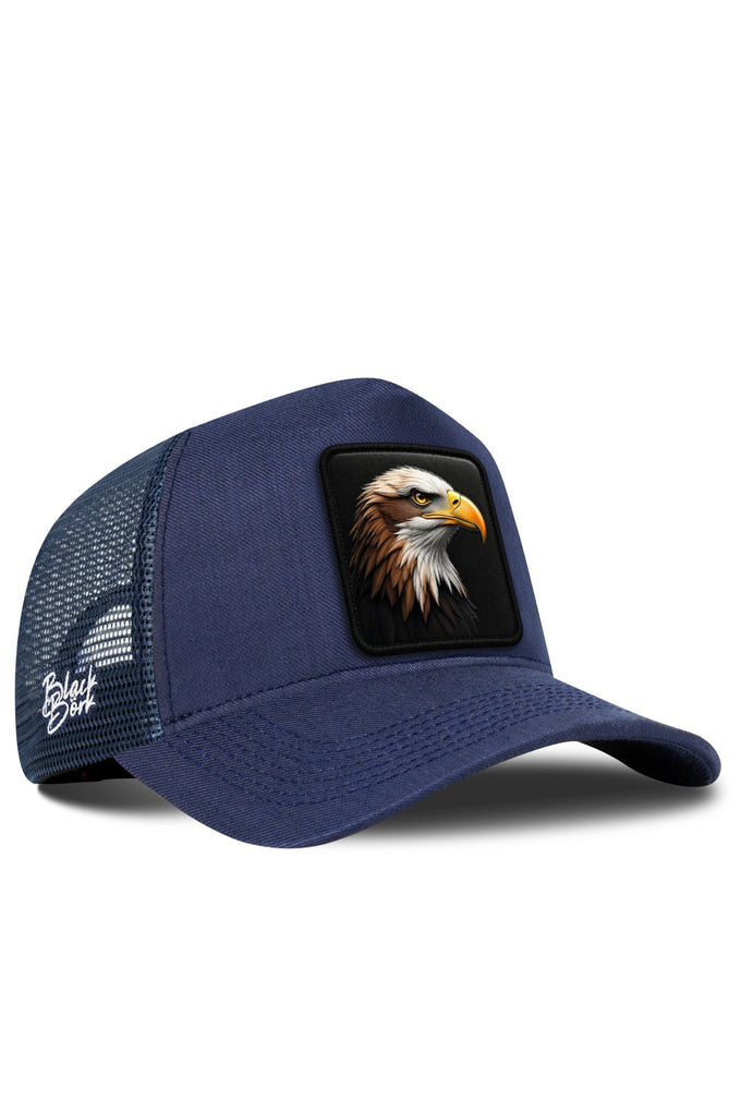 Kartal Logolu Cordura Lacivert Trucker Şapka