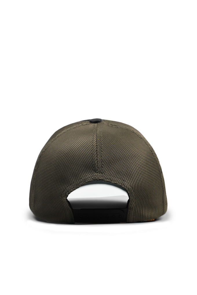 Kartal Logolu Cordura Siyah-Haki Trucker Şapka