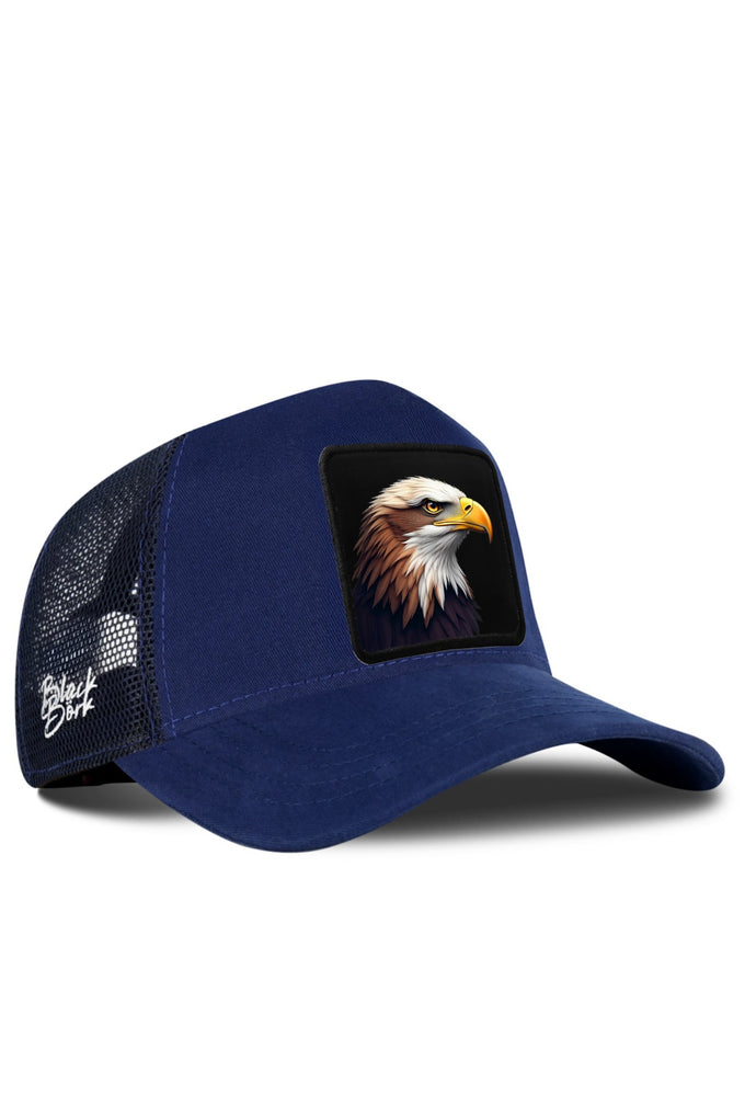 Navy Blue Trucker Cap with Eagle Logo