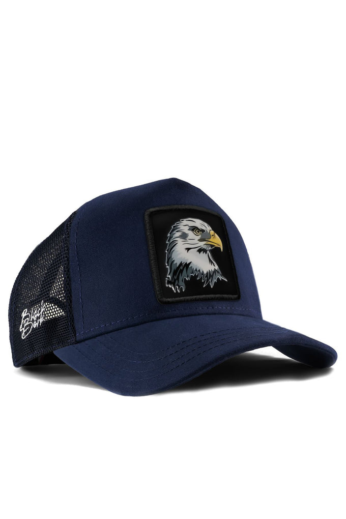 kartal-logolu-lacivert-trucker-sapka-1976 - BlackBörk TR