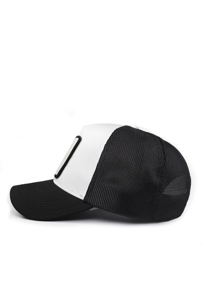 kartal-logolu-siyah-beyaz-trucker-sapka-2596 - BlackBörk TR