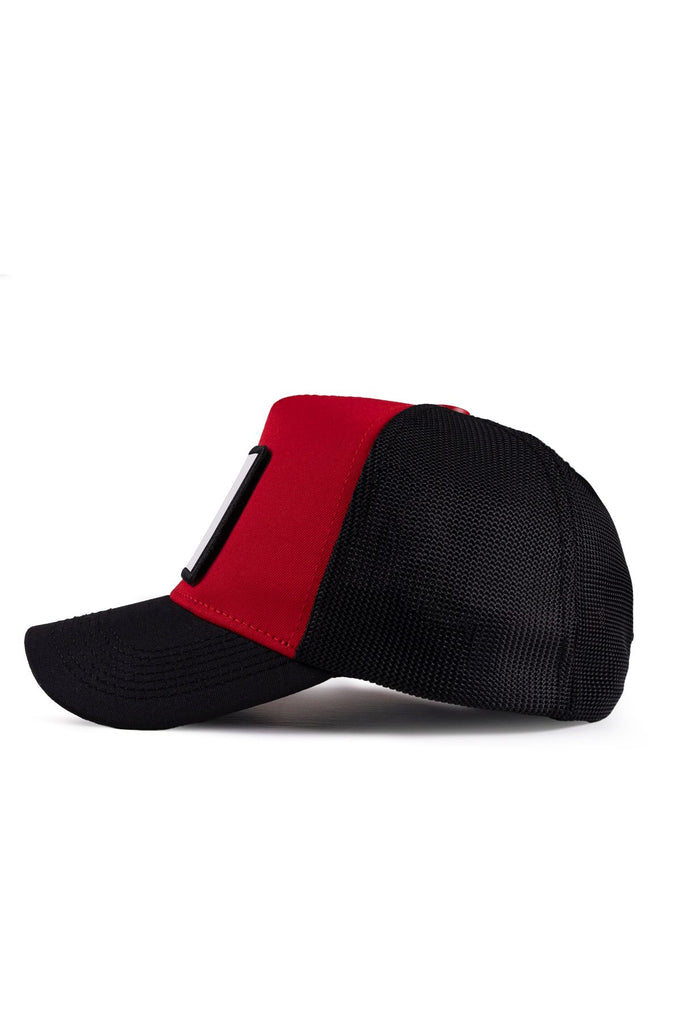 kartal-logolu-siyah-kirmizi-trucker-sapka-3929 - BlackBörk TR
