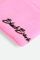 Pink Kids' Beanie with Cat Logo