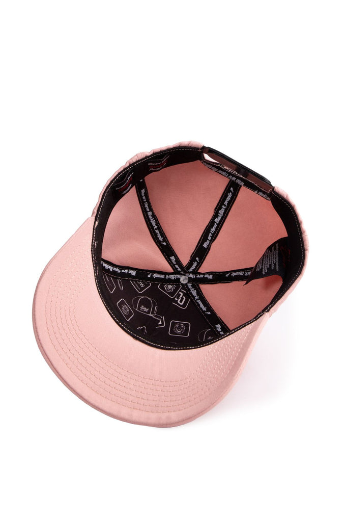 Salmon Baseball Cap with Cat Logo