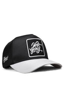 Keep Going Logolu Beyaz-Siyah Trucker Şapka