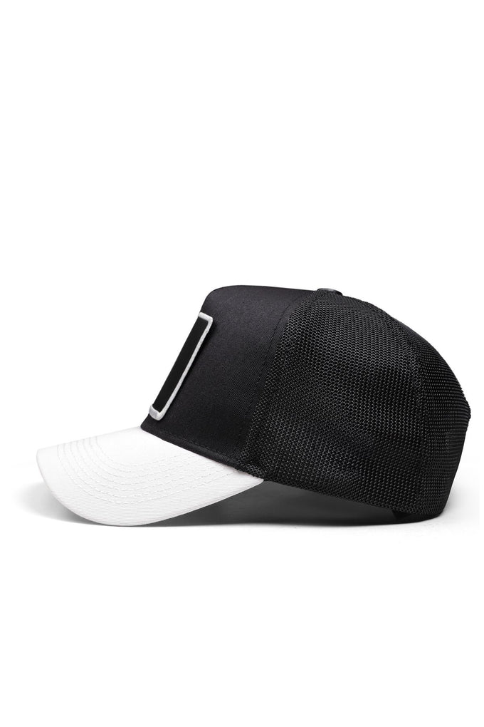 keep-going-logolu-beyaz-siyah-trucker-sapka-2280 - BlackBörk TR