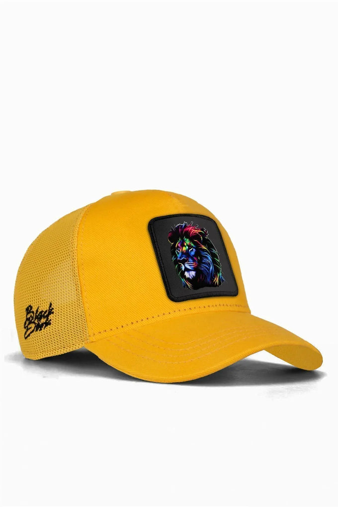 kids-aslan-logolu-sari-cocuk-trucker-sapka-2132 - BlackBörk TR