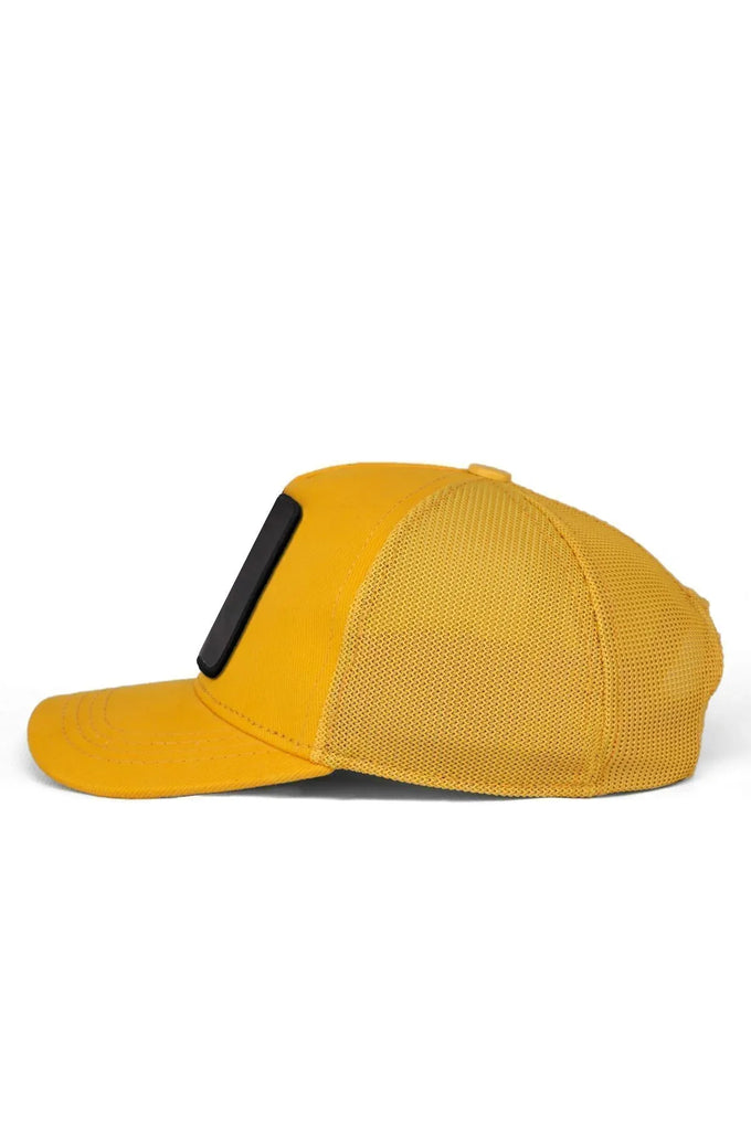 kids-aslan-logolu-sari-cocuk-trucker-sapka-2135 - BlackBörk TR