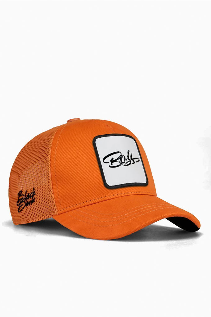 Kids Boss Logolu Turuncu Çocuk Trucker Şapka