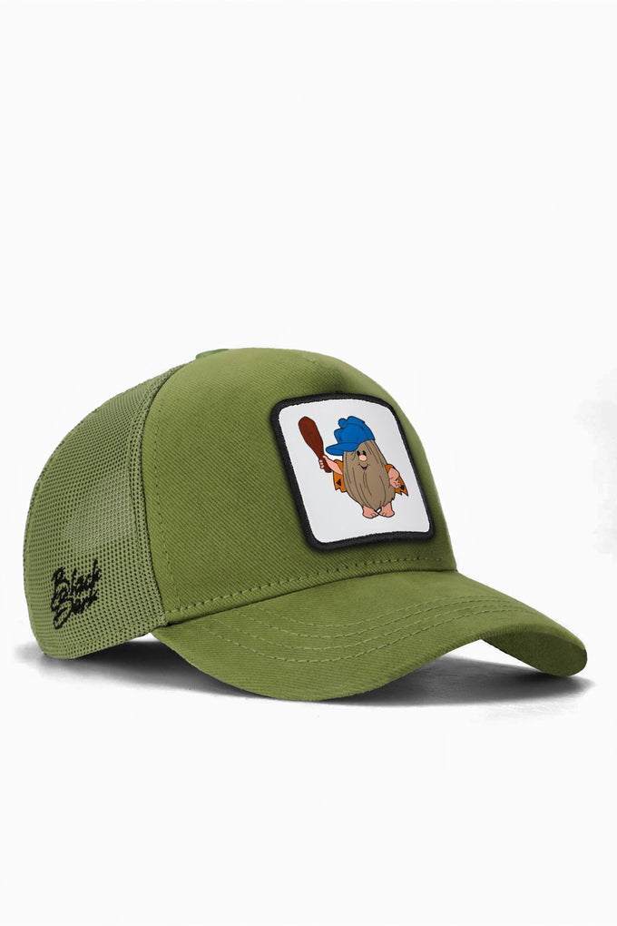 kids-magara-adami-logolu-yesil-cocuk-trucker-sapka-2142 - BlackBörk TR