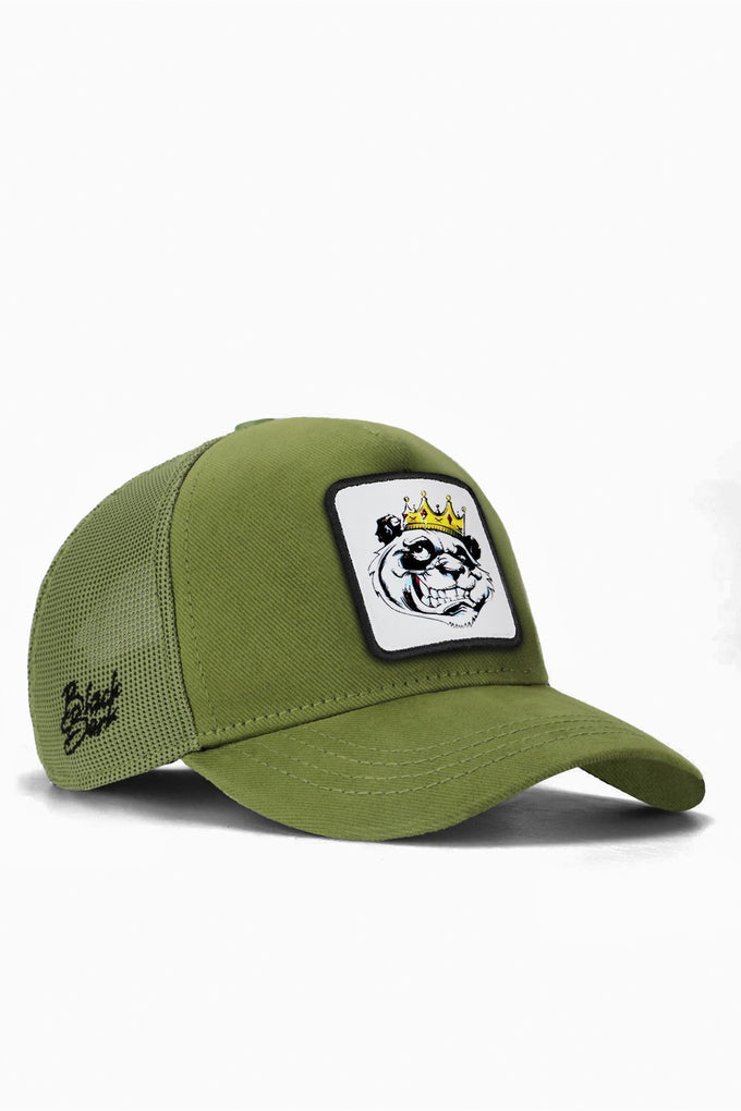 kids-panda-logolu-yesil-cocuk-trucker-sapka-2137 - BlackBörk TR