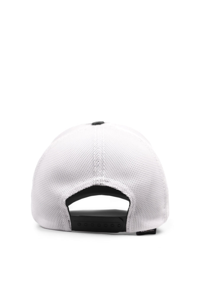 Black and White Cordura Trucker Cap with King Logo