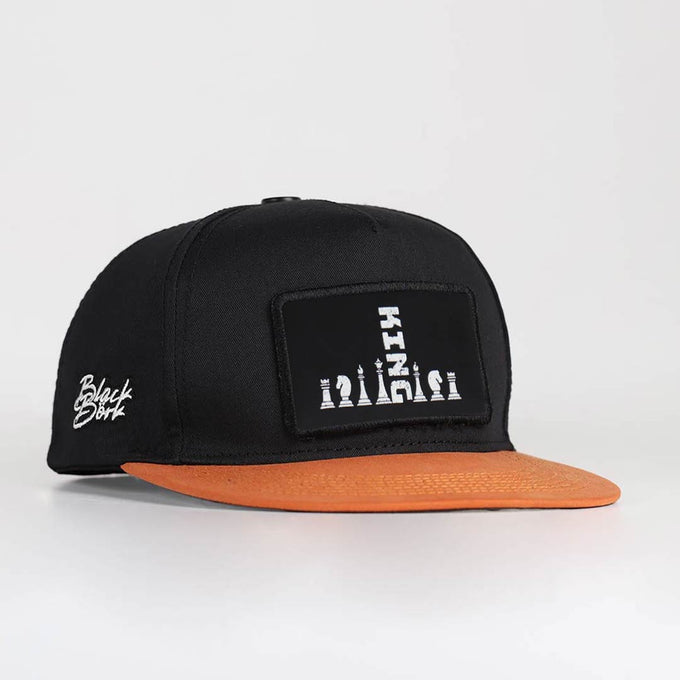 king-logolu-kiremit-siyah-hip-hop-sapka-3539 - BlackBörk TR