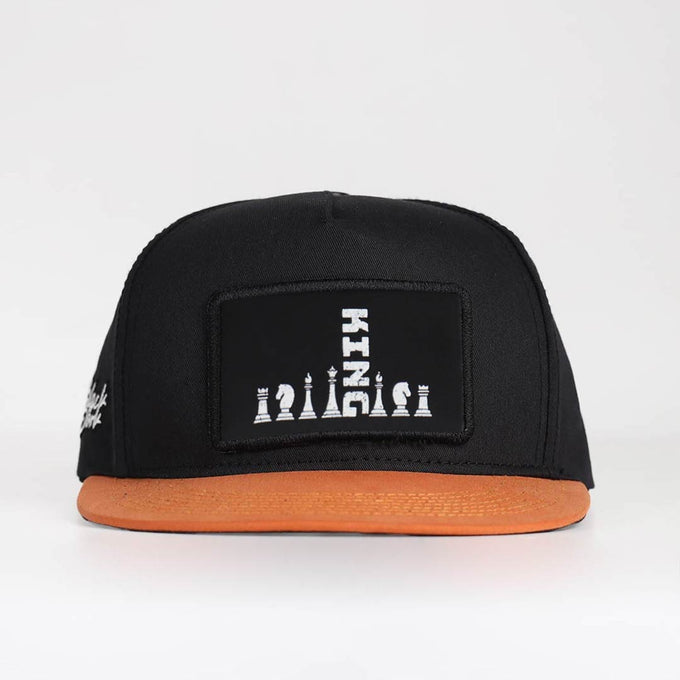 king-logolu-kiremit-siyah-hip-hop-sapka-3540 - BlackBörk TR