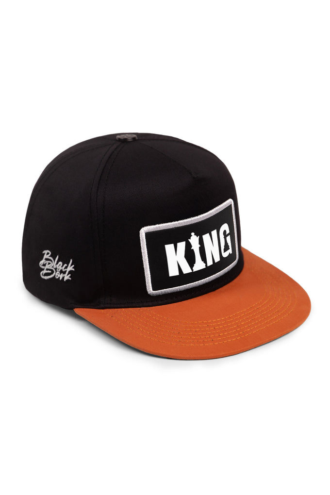 king-logolu-v2-kiremit-siyah-hip-hop-sapka-5802 - BlackBörk TR