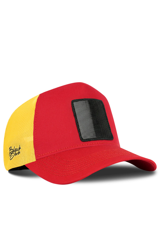 Kırmızı-Sarı Trucker Şapka