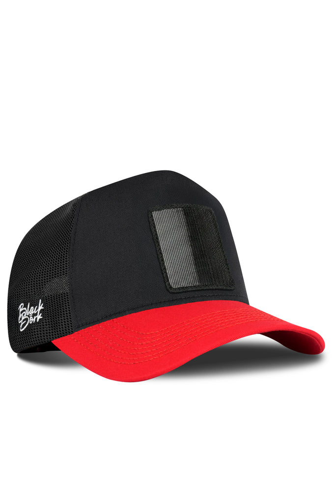 kirmizi-siyah-trucker-sapka-5127 - BlackBörk TR