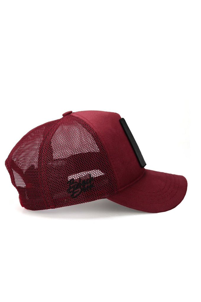 Burgundy Trucker Cap with Hedgehog Logo