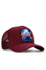 Kirpi Logolu Bordo Trucker Şapka