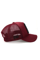 Kirpi Logolu Bordo Trucker Şapka