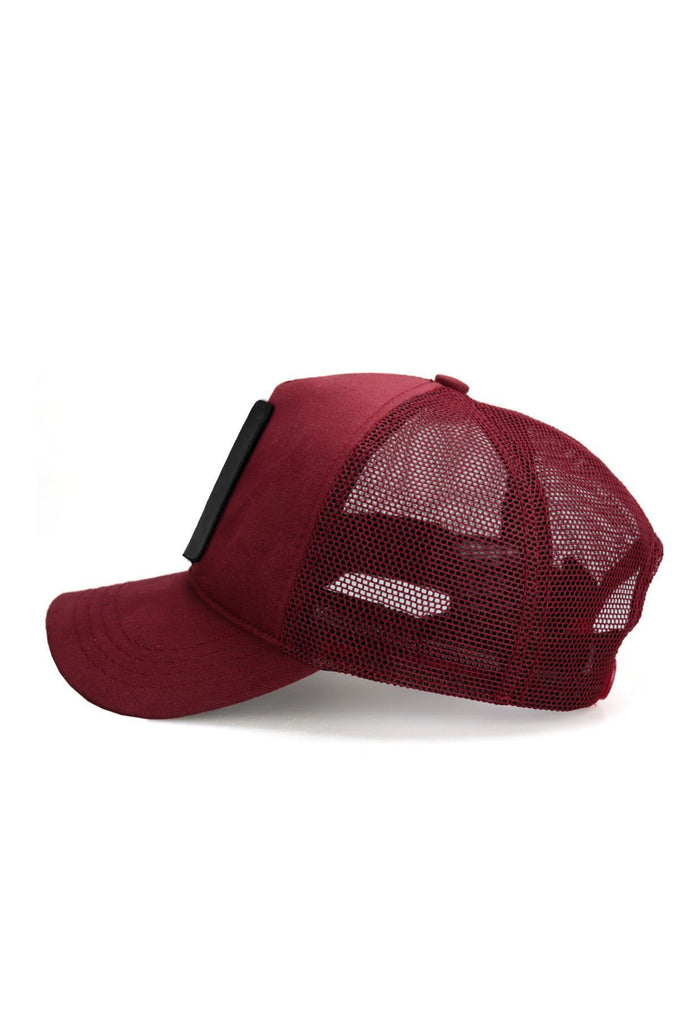 kirpi-logolu-bordo-trucker-sapka-2289 - BlackBörk TR