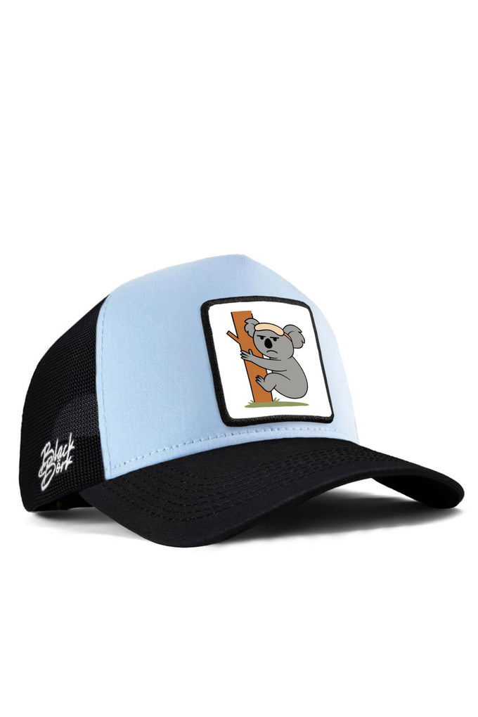 koala-logolu-siyah-buz-mavi-trucker-sapka-4148 - BlackBörk TR