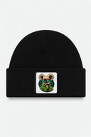 Black Kids' Beanie with Koala Logo