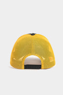 Konfor Kazanı Logolu Siyah-Sarı Trucker Şapka