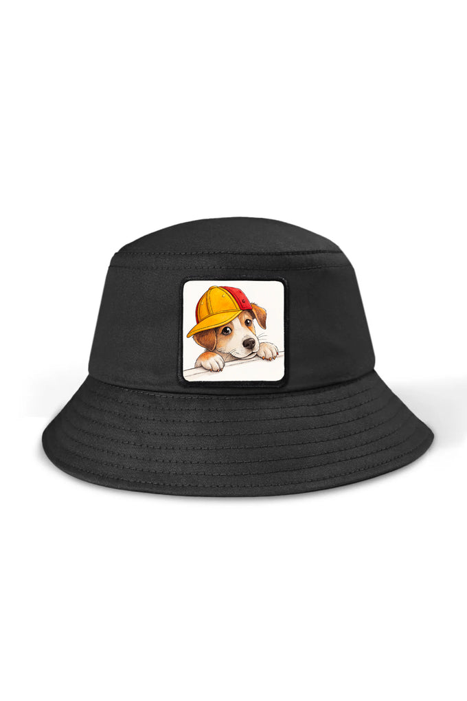 kopek-logolu-siyah-bucket-sapka-1481 - BlackBörk TR
