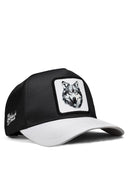 Kurt Logolu Beyaz-Siyah Trucker Şapka