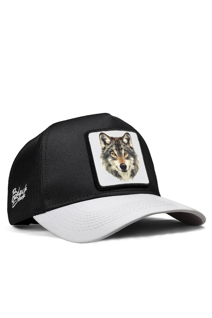 kurt-logolu-beyaz-siyah-trucker-sapka-2242 - BlackBörk TR