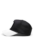 Kurt Logolu Beyaz-Siyah Trucker Şapka