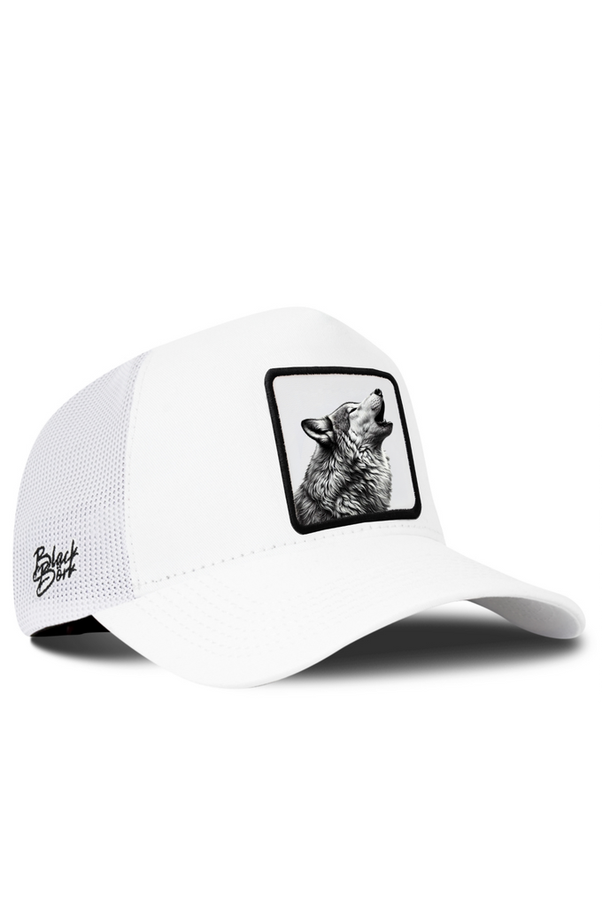 White Wolf Logo Trucker Cap