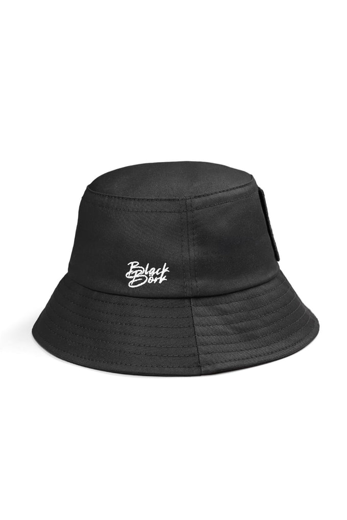 Kurt Logolu Bucket Siyah Şapka