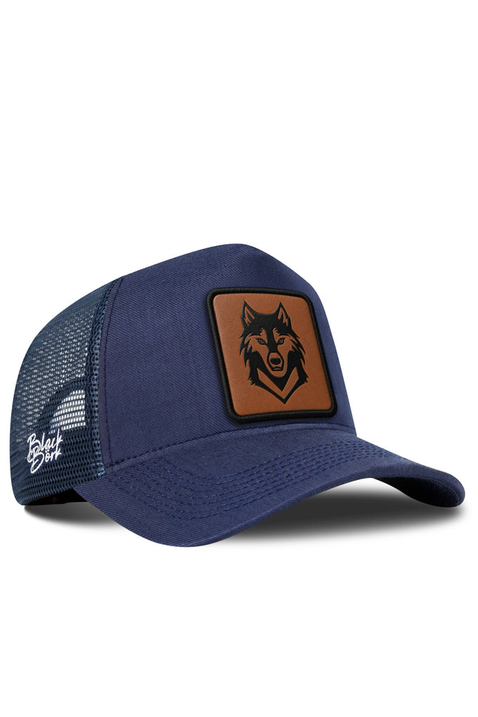 Kurt Logolu Cordura Lacivert Trucker Şapka