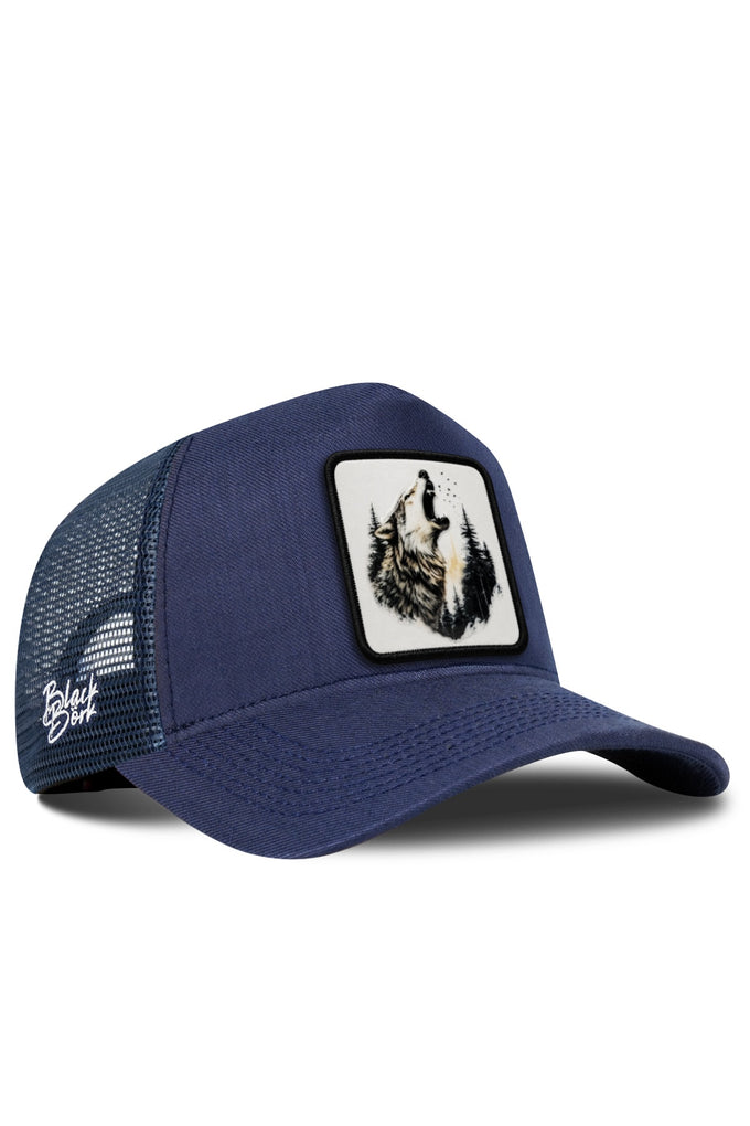 Kurt Logolu Cordura Lacivert Trucker Şapka