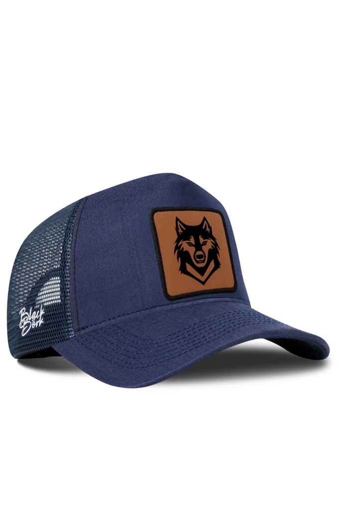 Kurt Logolu Cordura Lacivert Trucker Şapka