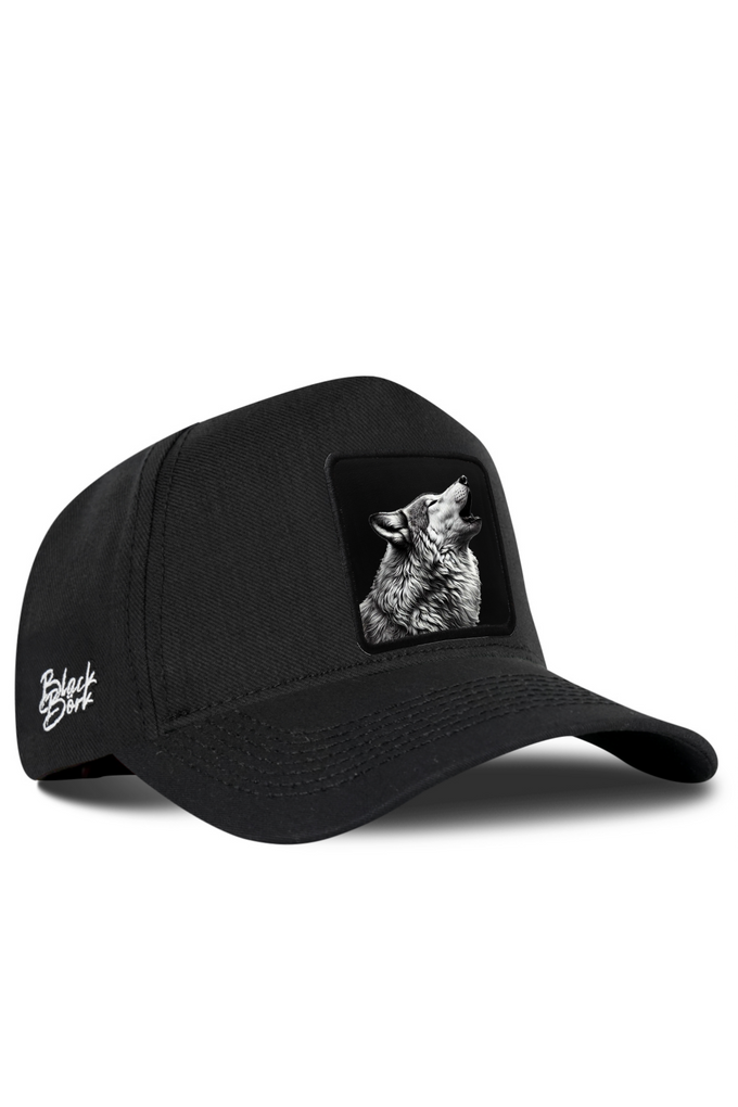Wolf Logo Cordura Black Baseball Cap